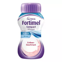 FORTIMEL Compact 2.4 Aardbeiensmaak, 4X125 ml
