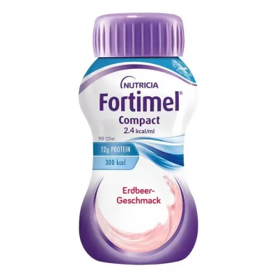 FORTIMEL Compact 2.4 Aardbeiensmaak, 4X125 ml