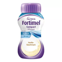 Fortimel Compact 2.4 vanillesmaak, 4X125 ml