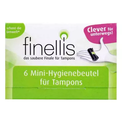 Finellis mini hygiënezakjes voor tampons voor onderweg (6 stuks) Finellis mini hygiënezakjes voor tampons voor onderweg (6 stuks)