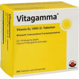 VITAGAMMA Vitamine D3 1000 I.U. tabletten, 200 st
