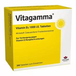 VITAGAMMA Vitamine D3 1000 I.U. tabletten, 200 st