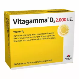 VITAGAMMA D3 2.000 I.U. vitamine D3 NEM tabletten, 50 st