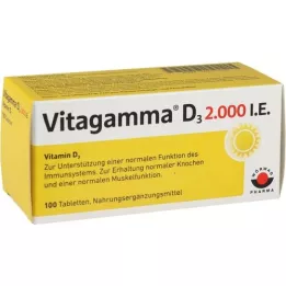 VITAGAMMA D3 2.000 I.U. vitamine D3 NEM tabletten, 100 st