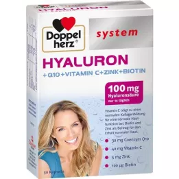 DOPPELHERZ Hyaluron systeemcapsules, 30 stuks