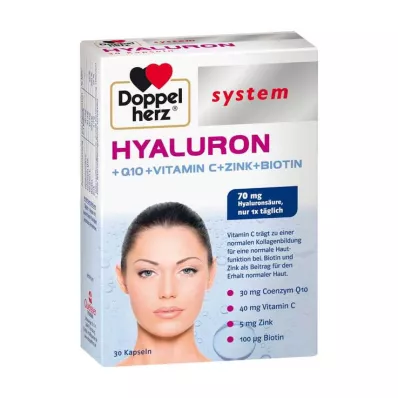 DOPPELHERZ Hyaluron systeemcapsules, 30 stuks DOPPELHERZ Hyaluron systeemcapsules, 30 stuks