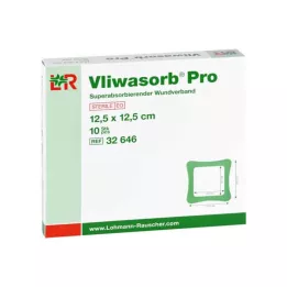 Vliwasorb Pro subabsorb.Komp.steril 12,5x12,5 cm, 10 stuks