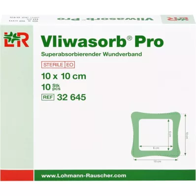 VLIWASORB Pro superabsorb.comp.steriel 10x10 cm, 10 st