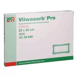 Vliwasorb Pro subabsorb.Komp.steril 22x32 cm, 10 stuks