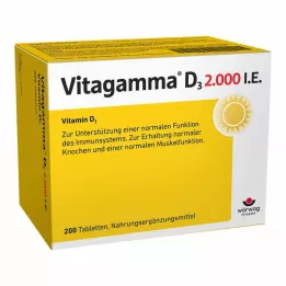 VITAGAMMA D3 2.000 I.U. vitamine D3 NEM tabletten, 200 st