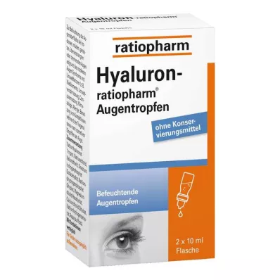 Hyaluron-ratiopharm® oogdruppels, 2x10 ml