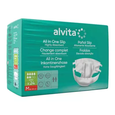 ALVITA Alles-in-één incontinentiebroekje super medium dag, 24 stuks ALVITA Alles-in-één incontinentiebroekje super medium dag, 24 stuks