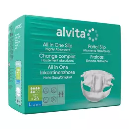 ALVITA Alles-in-één incontinentiebroekjes super large dag, 24 stuks