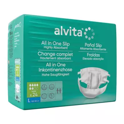 ALVITA Alles-in-één incontinentiebroekjes super large dag, 24 stuks ALVITA Alles-in-één incontinentiebroekjes super large dag, 24 stuks