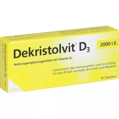 DEKRISTOLVIT D3 2.000 I.U. tabletten, 30 st
