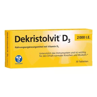 Dekristolvit D3 2.000 IE tabletten, 30 stuks Dekristolvit D3 2.000 IE tabletten, 30 stuks