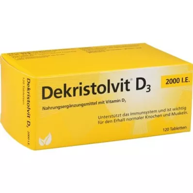 DEKRISTOLVIT D3 2.000 I.U. tabletten, 120 st