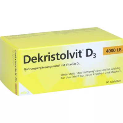 DEKRISTOLVIT D3 4.000 I.U. tabletten, 90 st