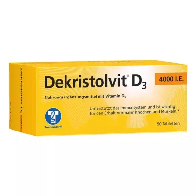 DEKRISTOLVIT D3 4.000 I.U. tabletten, 90 st DEKRISTOLVIT D3 4.000 I.U. tabletten, 90 st