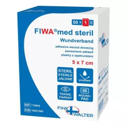 WUNDVERBAND steriel 5x7 cm transparant, 50 stuks