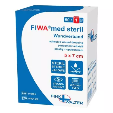 WUNDVERBAND steriel 5x7 cm transparant, 50 stuks WUNDVERBAND steriel 5x7 cm transparant, 50 stuks