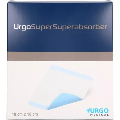 URGOSUPERSUPERABSORBER 10x10 cm verband, 10 stuks