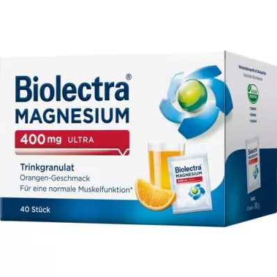 BIOLECTRA Magnesium 400 mg ultra Trinkgran.Orange, 40 st