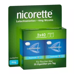 NICORETTE freshmint 4 mg zuigtabletten geperst, 80 stuks