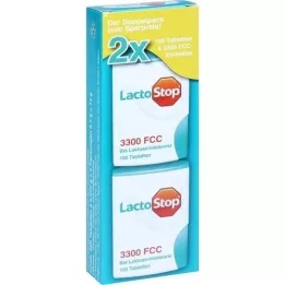 LACTOSTOP 3.300 FCC Tabletten Click Dispenser Dop.Pa., 2X100 st