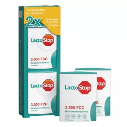 LACTOSTOP 3.300 FCC Tabletten Click Dispenser Dop.Pa., 2X100 st