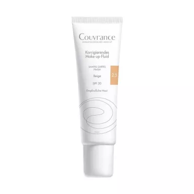 AVENE Couvrance corrigerende make-up vloeistof beige 2.5, 30 ml AVENE Couvrance corrigerende make-up vloeistof beige 2.5, 30 ml