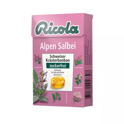 Ricola Suikervrije Doos Alpensalie Snoepjes, 50 g Ricola Suikervrije Doos Alpensalie Snoepjes, 50 g