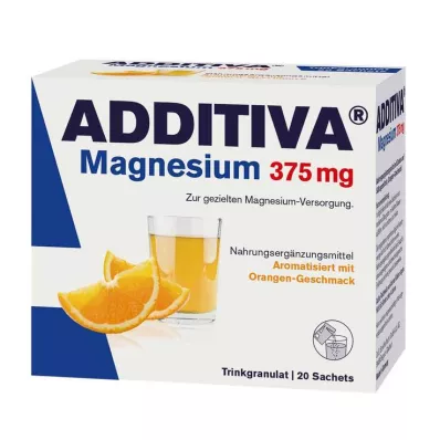 ADDITIVA Magnesium 375 mg Zakjes Sinaasappel, 20 st