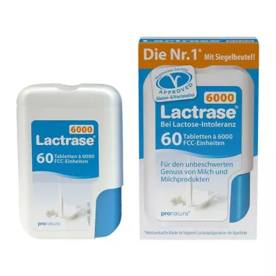 Lactrase 6.000 FCC tabletten in klikdispenser, 60 stuks
