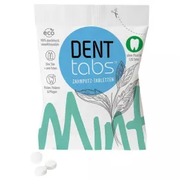 DENTTABS Tandenborsteltabletten stevia-mint zonder fluoride, 125 stuks