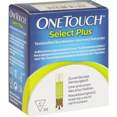 ONE TOUCH Select Plus bloedglucoseteststrips, 50 stuks