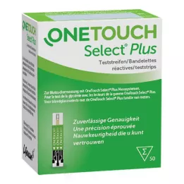 ONE TOUCH Select Plus bloedglucoseteststrips, 50 stuks