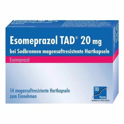 Esomeprazol TAD® 20 mg tegen brandend maagzuur, 14 stuks Esomeprazol TAD® 20 mg tegen brandend maagzuur, 14 stuks