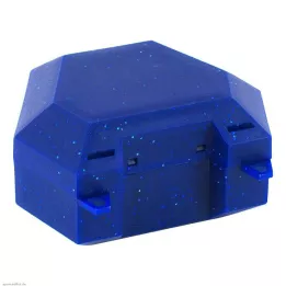 ZAHNSPANGENBOX met koord blauw met glitter, 1 st