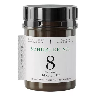 Schüssler No.8 Natriumchloratum D 6 tabletten, 400 stuks Schüssler No.8 Natriumchloratum D 6 tabletten, 400 stuks