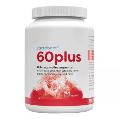 LACTOBACT 60plus enteric-gecoate capsules, 180 stuks LACTOBACT 60plus enteric-gecoate capsules, 180 stuks