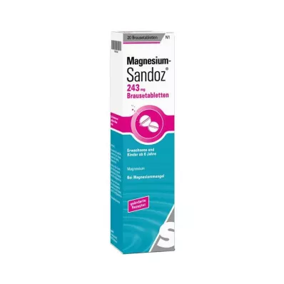 Magnesium Sandoz 243 mg bruistabletten, 20 stuks