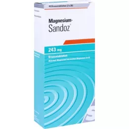 MAGNESIUM SANDOZ 243 mg bruistabletten, 40 stuks