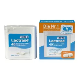 LACTRASE 18.000 FCC Tabletten in dispenser, 40 stuks