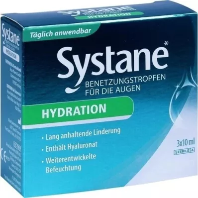 SYSTANE HYDRATION Bevochtigingsdruppels voor de ogen, 3X10 ml