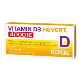VITAMIN D3 HEVERT 4.000 I.U. tabletten, 30 st