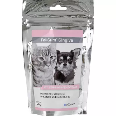 FELIGUM Tandvlees kauwdruppels voor katten/kleine honden, 120 g