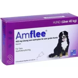 AMFLEE 402 mg spot-on oplossing voor zeer grote honden 40-60kg, 3 st