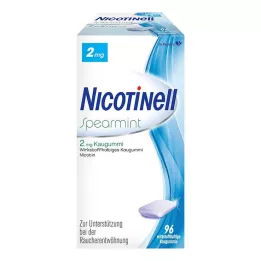 NICOTINELL Kauwgom met groene munt 2 mg, 96 stuks