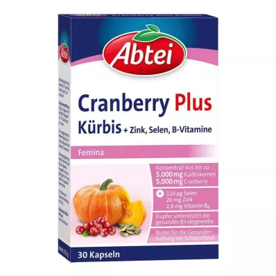 ABTEI Pompoen Plus Cranberry-capsules, 30 capsules